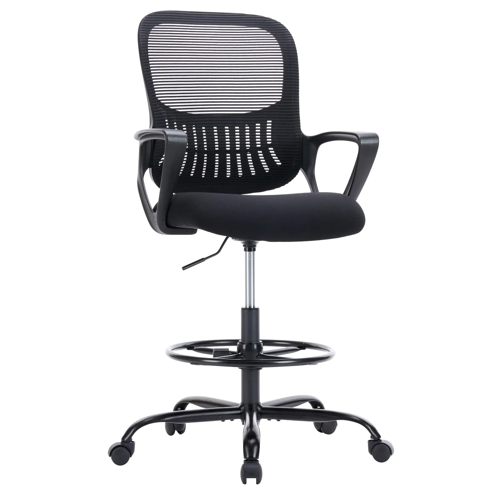 【Deal】SweetFurniture Drafting Chair,Standing Desk Chair with Thicker Seat,Ergonomic High Office Chair,Counter Height Office Chairs with Adjustable Foot-Ring