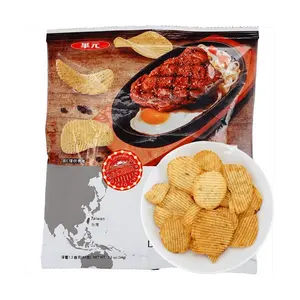 HUAYUAN Black Pepper Steak Flavor Potato Chips 34g - Taiwanese Snack by Po-Do