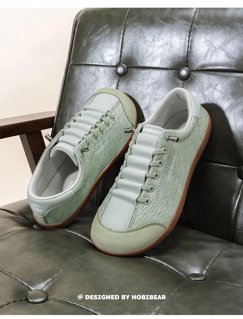 HOBIBEAR   Wide Toe Spring Autumn Fabric Breathable Mesh Upper Sports Dad Shoes with Soft Sole and Wide Fit for Daily Casual Wear