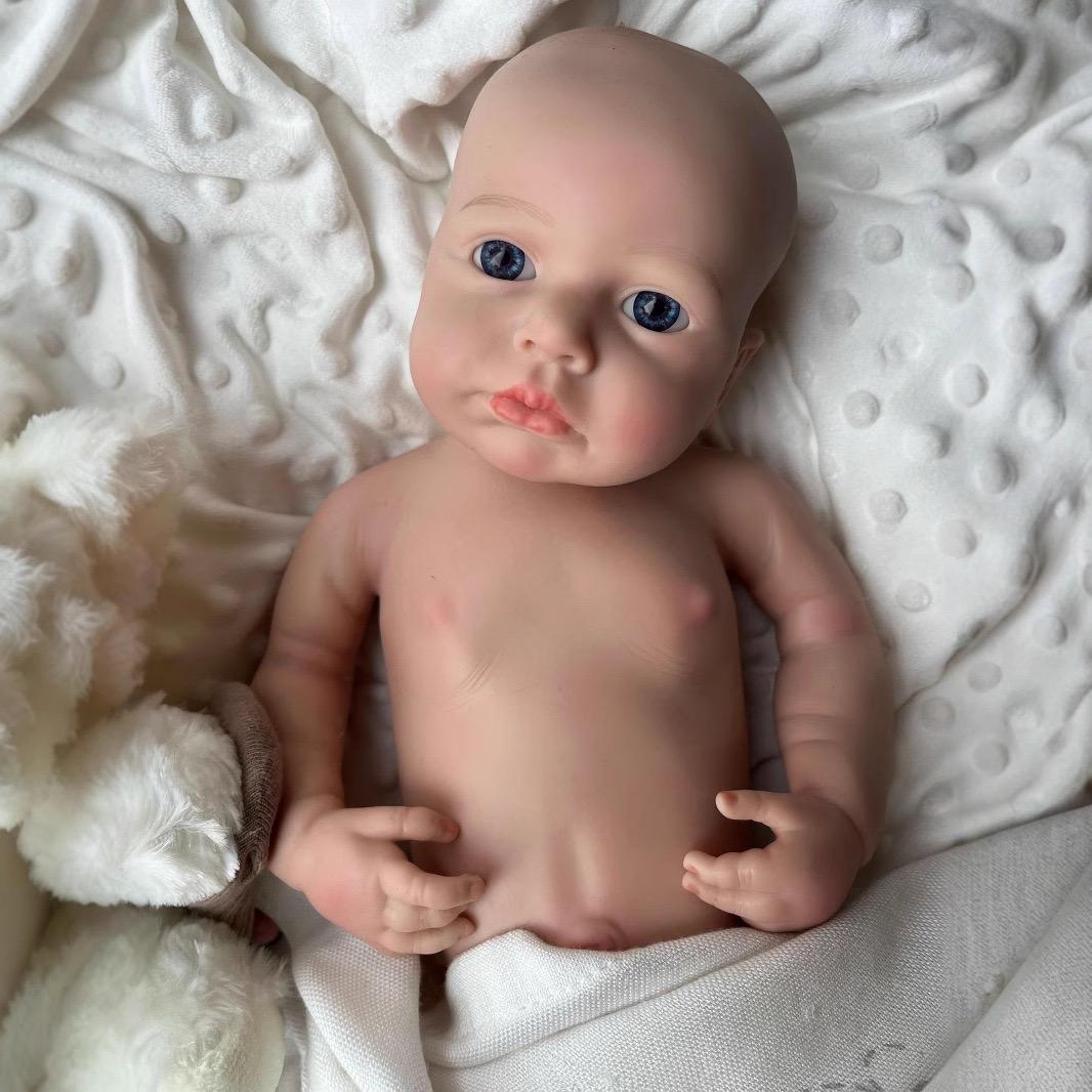 [Drink Wet System] Mayfair Reborn Doll 18Inch Full Body Silicone Baby Doll With Open Eyes Silicone Dolls Cute Silicone Baby Doll Newborn With Accessories For Kids 3+