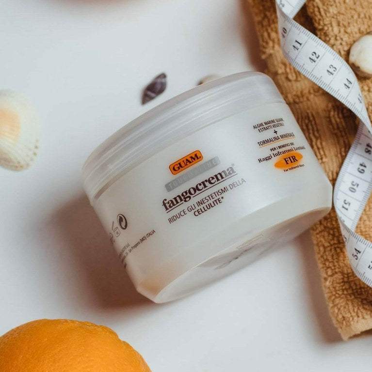 GUAM Fangocreama Tourmaline: Original Anti-Cellulite Cream, Infrared Body Treatment with Caffeine Moisturizers Smooth