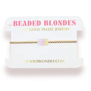 Peep Trio Bracelet on Gold