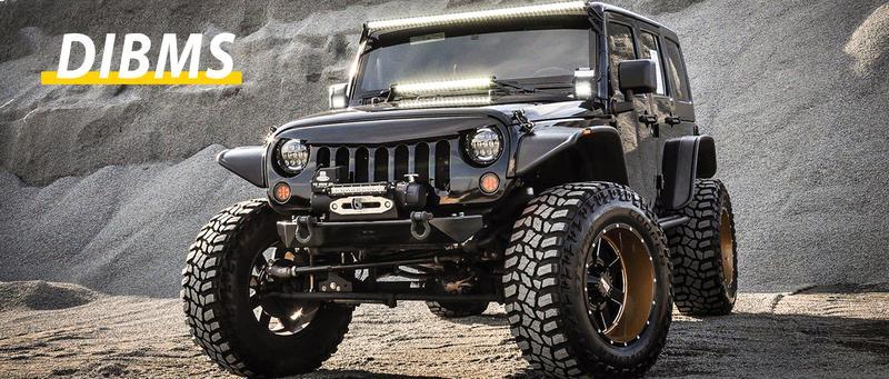 DIBMS Led Light Pods 4PC 4Inch 60W Flood Spot Combo Triple Row Driving Lamp Roof Bumper Off Road LED Work Lights Pods for Van Camper Wagon Car Pickup Golf Cart ATV UTV SUV Truck Boat 4x4