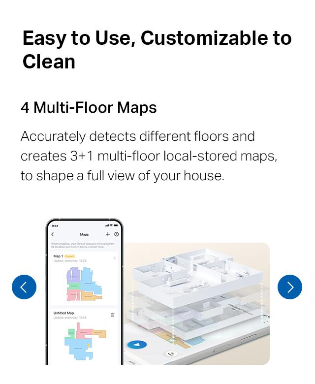 Tapo RV20 Max Plus Ultra-Slim Robot Vacuum and Mop with 5300Pa Suction, MagSLIM LiDAR Navigation, Auto-Empty Dock, 97% Dust Pickup, Alexa & Google Home Compatible - Deep Cleaning Machine Deep Cleaning Machine Automatic Wireless