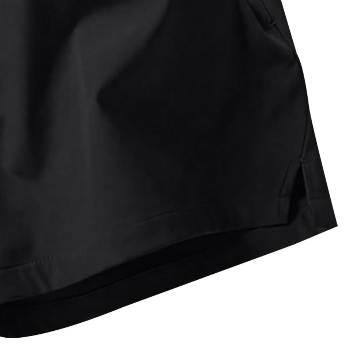 Men's Solid Color Casual Shorts Three-Piece Set, With Zipper Pockets, Summer Fashion Drawstring Sports Shorts, Suitable For Gym And Outdoor Wear