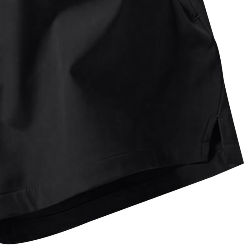 Men's Solid Color Casual Shorts Three-Piece Set, With Zipper Pockets, Summer Fashion Drawstring Sports Shorts, Suitable For Gym And Outdoor Wear