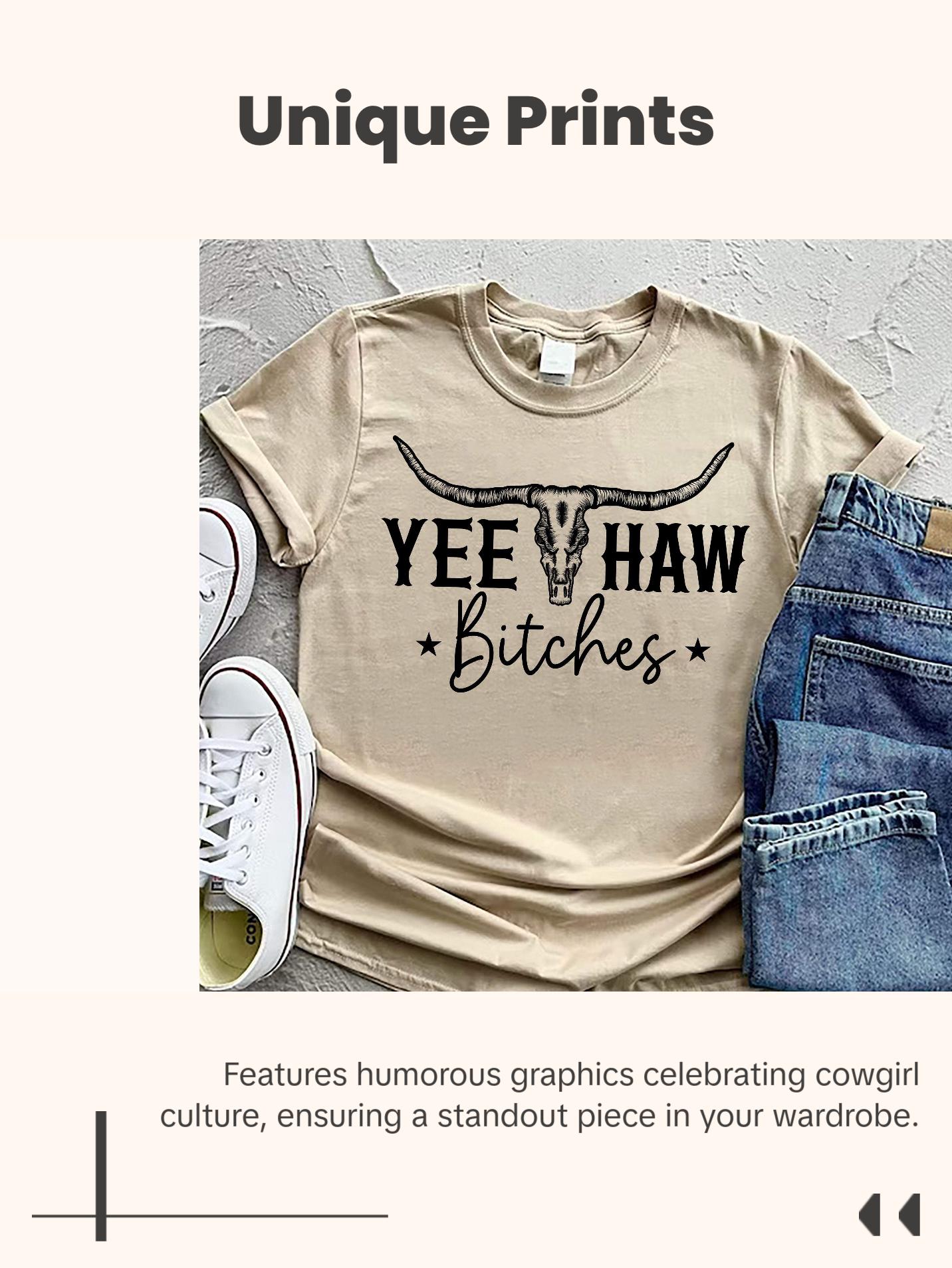 Cowgirl shirt,Yeehaw Shirt,bitch shirt,cowboy shirt,Texas shirt,Rodeo Shirt,redneck shirt,country music shirt,funny yeehaw bitches tshirt Top Womenswear