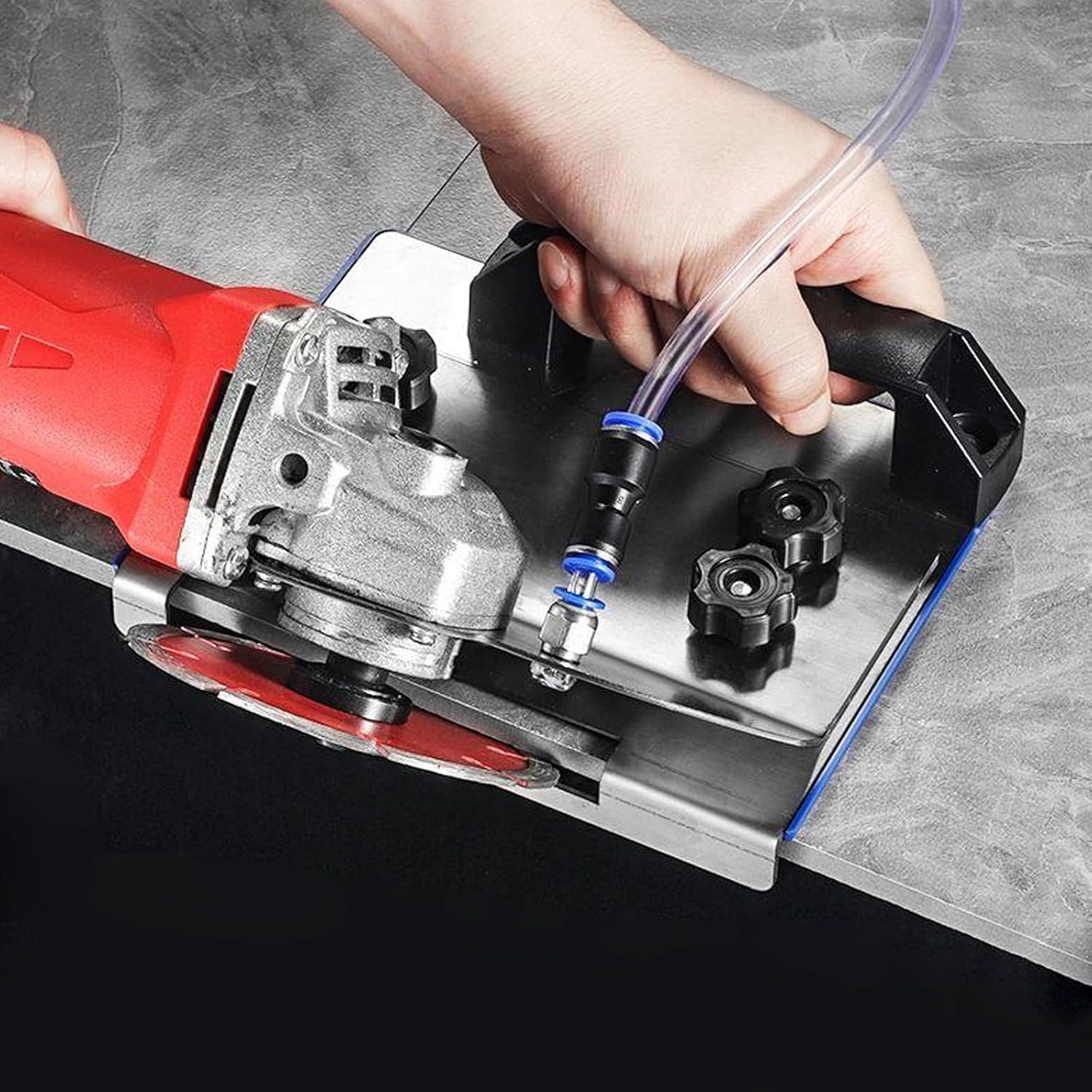 ceramic 45 Degree Tile Chamfering Tool - Angle Grinder Stand for Tile 45° Chamfer Cutting, Type 100 Angle Grinder Attachment, Angle Grinder Tool for Cutting Ceramic Stone