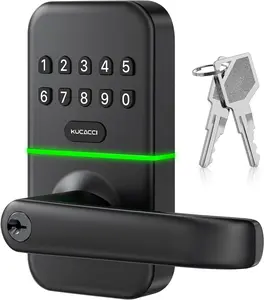 Smart Door Handle Lock with Keypad for Front Door, Keyless Entry Digital Door Knob with Electronic Code Access, Easy Install Security Upgrade for Exterior Doors, Convenient Smart Home Safety Solution