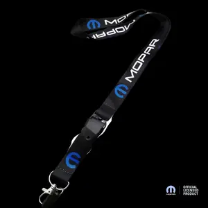 Official Mopar Lanyard with Detachable Keychain – Nylon Key & Badge Holder | Mopar Logo