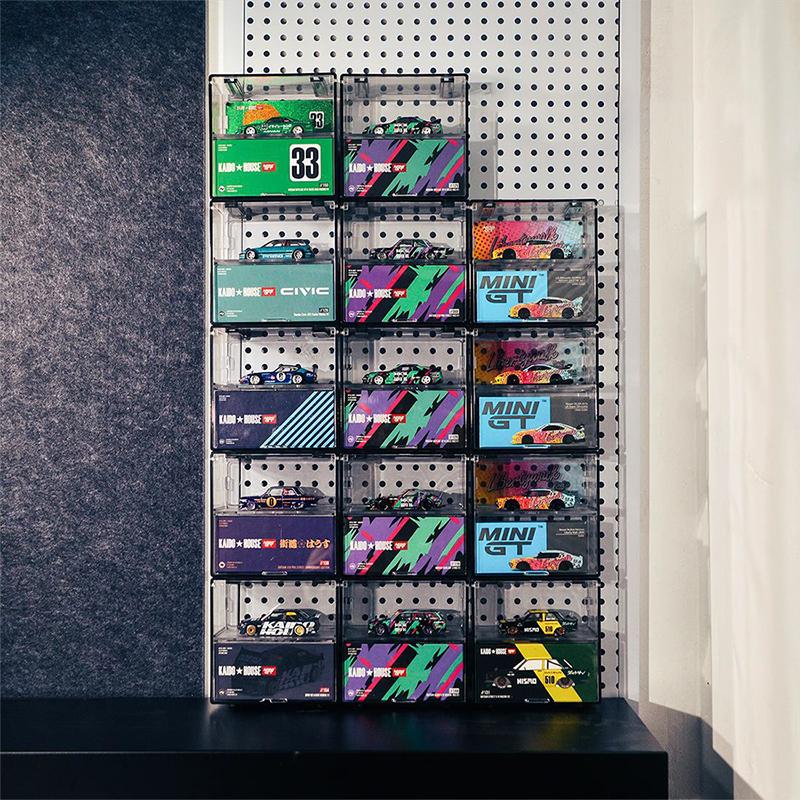 〔CC55〕1Set Double Layer Small Scale Car Model Display Box Transparent Dustproof Storage Box Large Capacity Desktop Organizer Box 〔CC55〕1Set Double Layer Small Scale Car Model Display Box Transparent Dustproof Storage Box Large Capacity Desktop Organizer Box