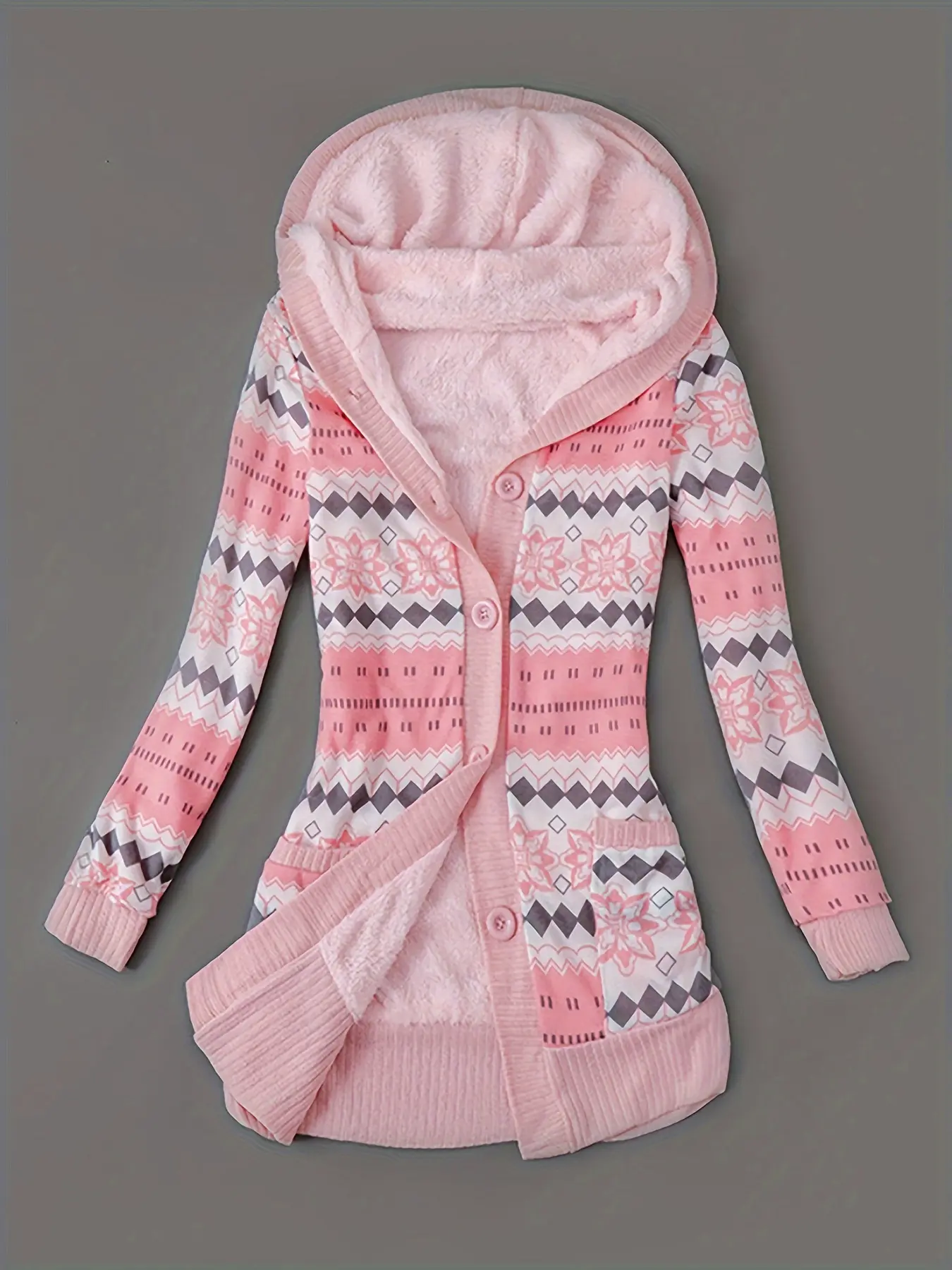 Warm Knit Cardigan with Plush Lining Perfect for Fall Winter and Spring Season Cozy and Stylish Women's Cardigan Ideal for Layering Comfortable Lightweight Outerwear Ideal Gift for Her Elegance Knitwear