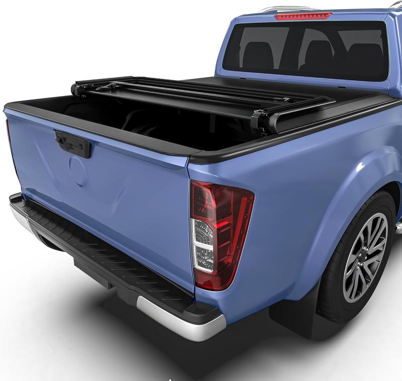 OEDRO Soft Tri-fold Tonneau Cover Fit for Nissan Frontier 2005-2025 (NOT for México), Fleetside 5 Ft Bed pickup  cover