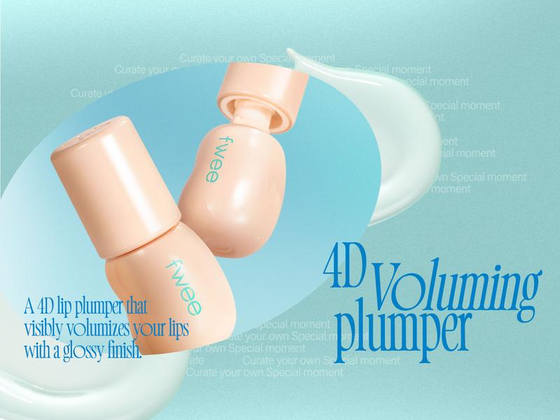 fwee 4D Voluming Plumper | Lip Gloss, Glassy Plumper, Soothing Cooling, Moisturizing finish