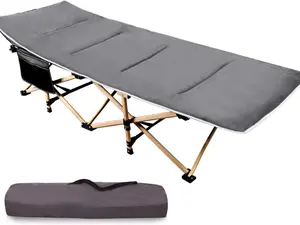 Folding Camping Cots for Adults Heavy Duty, 28''-33'' Wide Sturdy Portable Sleeping Cot for Camp Office Use