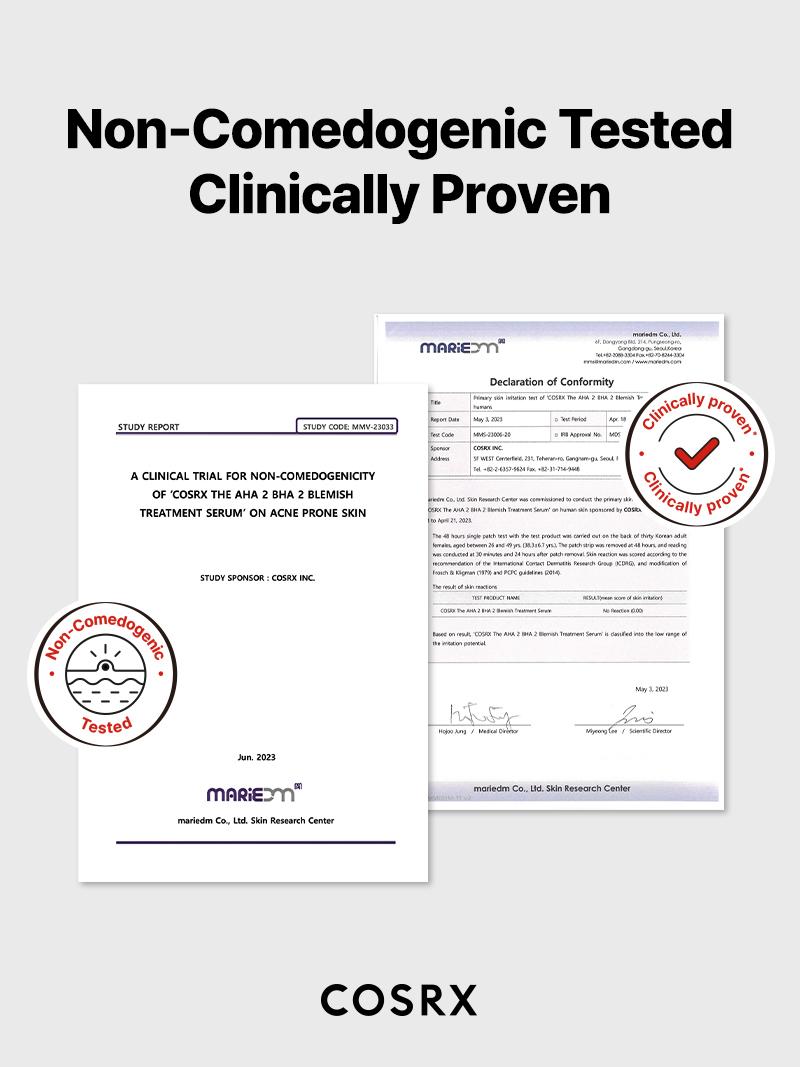 [COSRX Official] The AHA 2 BHA 2 Blemish Treatment Serum (30 cotton balls) | CONVENIENT & HYGIENIC SPOT TREATMENT, BLACKHEADS & PORE REMOVAL