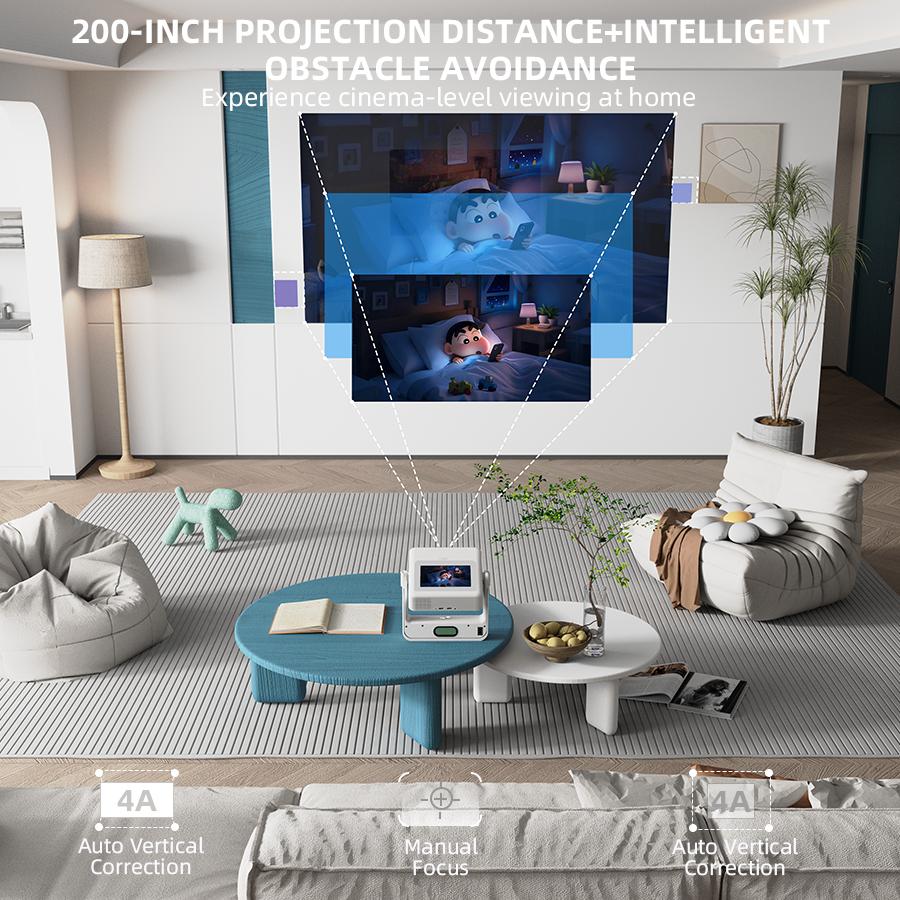 XBJ-A5PRO touch screen , smart with 5GWifi and Bluetooth 5.2, autofocus, 180-degree horizontal flip, speaker, support 4k 1080P decoding, compact portable , ideal for home outdoor meeting