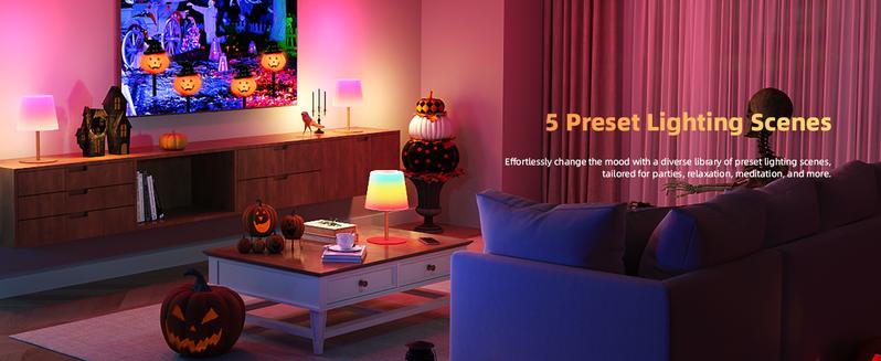 EZVALO Waterproof Shower Lamp, RGB Color Changing Cordless Table Lamp with Remote, 83 Scene Modes, Rechargeable 4500 mAh Touch LED Light for Bathroom, Spa-Like Shower, Bathtub, Bedroom, Patio, Camping, Home Decor, Valentines Day Gifts for Her