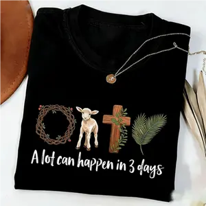 A Lot Can Happen in 3 Days Shirt, Easter Jesus Shirt, Good Friday Easter Shirt, He is Risen, Religious Easter Shirt, Faith
