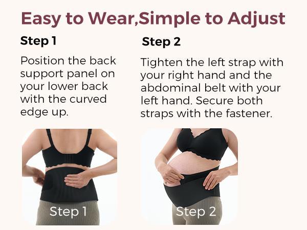 Momcozy Pregnancy Belly Band YB002 - Comfortable Fit for Pregnant Women, Ideal for Support and Comfort
