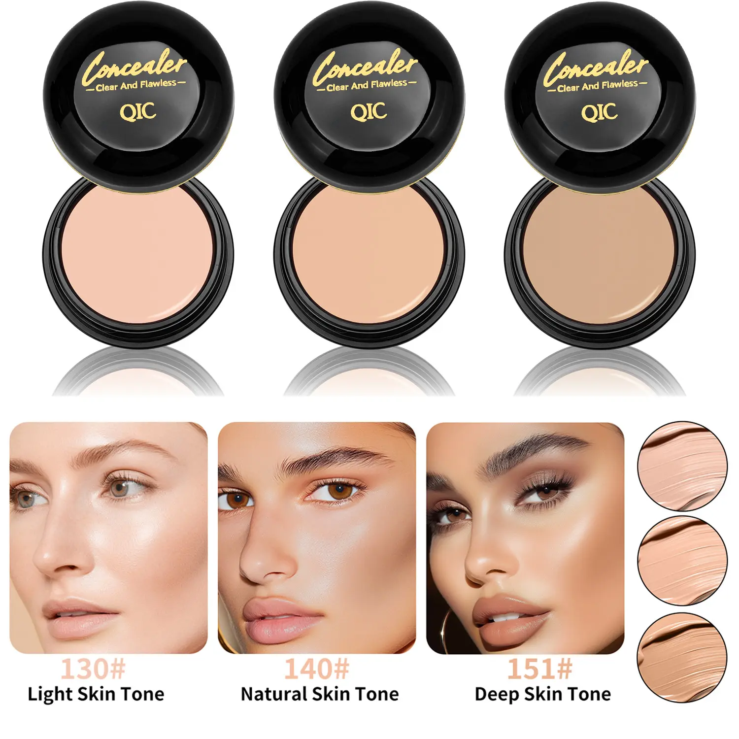 Concealer Balm - Long-Lasting, Moisturizing Matte Cream for Tattoo, Dark Circle, Acne, Blemish Coverage - Sweatproof Makeup for All Skin Types, Suitable for Men & Women
