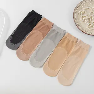 10 Pairs Women's Short Sheer Stockings, Non-Slip Cotton Sole, Ultra-Thin & Run-Resistant, Comfortable Moisture-Wicking Loose Band Massage Stockings