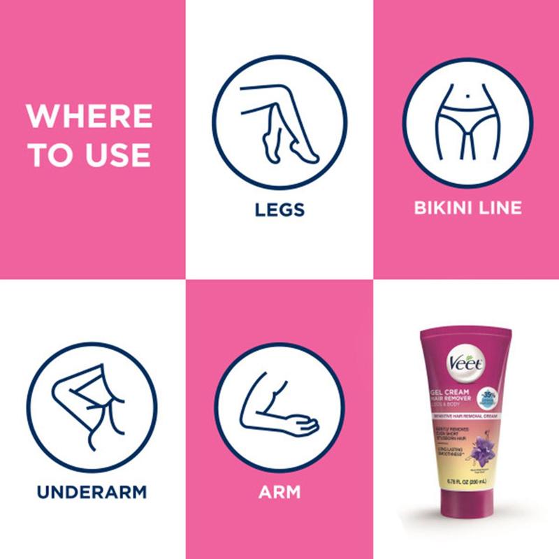 Veet Botanic Inspirations Sensitive Skin Formula with Aloe Vera and Vitamin E, Dermatologically Tested Hair Removal Gel Cream 6.76 Fl Oz. for Legs & Body Fragrance Smooth Cosmetic Moisturizer Veet Botanic Inspirations Sensitive Skin Formula with Aloe Vera and Vitamin E, Dermatologically Tested Hair Removal Gel Cream 6.76 Fl Oz. for Legs & Body Fragrance Smooth Cosmetic Moisturizer