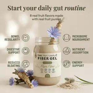 The Fiber Gel Original: Smooth & Spoonable Plant-Based Prebiotic Fiber Gel, All Natural&No Sugar Added | Made in USA