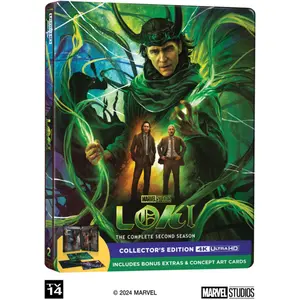 Loki: The Complete Second Season (Steelbook)  [4K ULTRA HD BLU-RAY MOVIE] 4K Mastering, Steelbook, Subtitled, Bilingual Packaging