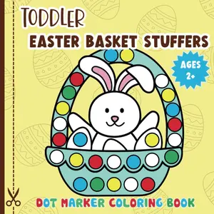 Toddler Easter Basket Stuffers: Dot Marker Coloring Book (Dot Art Books), Paperback