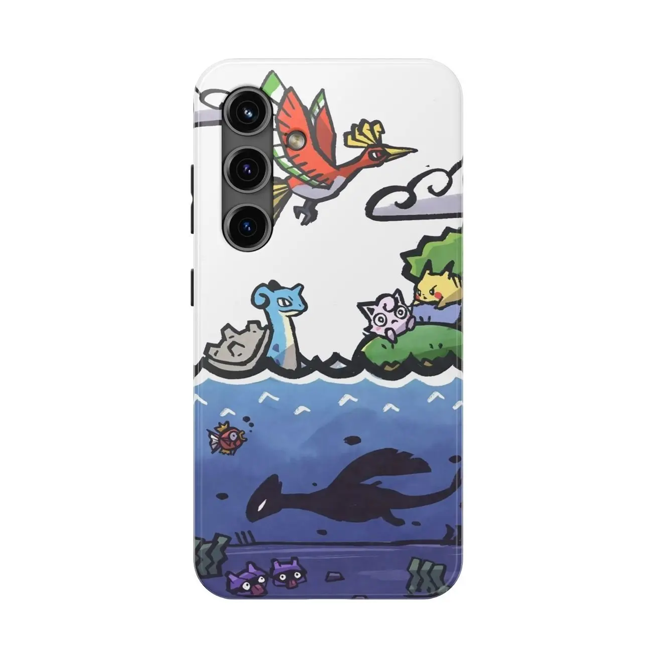 Cartoon Pokémon World Phone Case Compatible With iPhone 7, 8, X, 11, 12, 13, 14, 15, 16, 17 & SAMSUNG GALAXY S21 S22 S23 S24 S25 series E