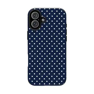 Blue Dot Phone Case for iPhone 17 ProMax 17Air 16Pro 15 14 13 12 Shockproof Protective Premium Case Gift for Girls