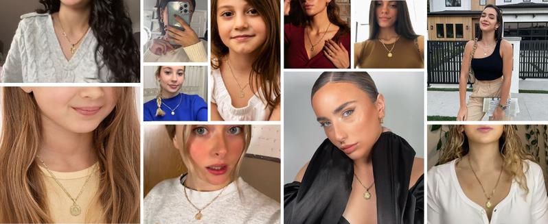 [Valentine's Day Gift]KissYan 14K Yellow Gold Plated Initial Necklace with Round Letter Pendant, Capital Monogram Alphabets A-Z, Unisex Casual Accessory