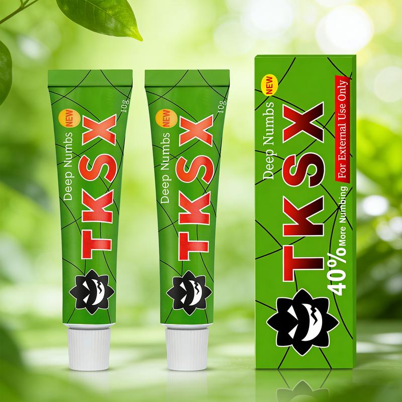 TKTX Numbing Cream (2 Pack)  Fast-Acting Pain Relief Cream for Tattoos, Waxing, Microneedling | 10g Each Tube | Long-Lasting Numbness