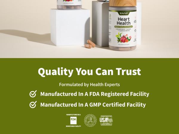 Snap Supplements - Heart Health - Support Healthy Blood Pressure and Circulation - 90 Capsules - Olive Leaf Extract, COQ10 - Garlic Extract - 12+ Active Ingredients