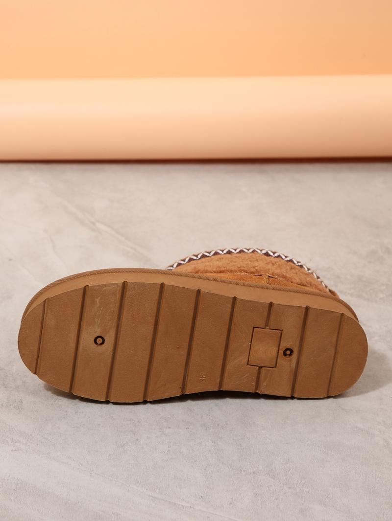 Mysoft Women's Simple Warm Snow Boots, Winter Outdoor Shoe, Womensfashion Footwear, Cozy Boots for Women, Perfect Valentine's Day Gift  Walking Shoes  Girl