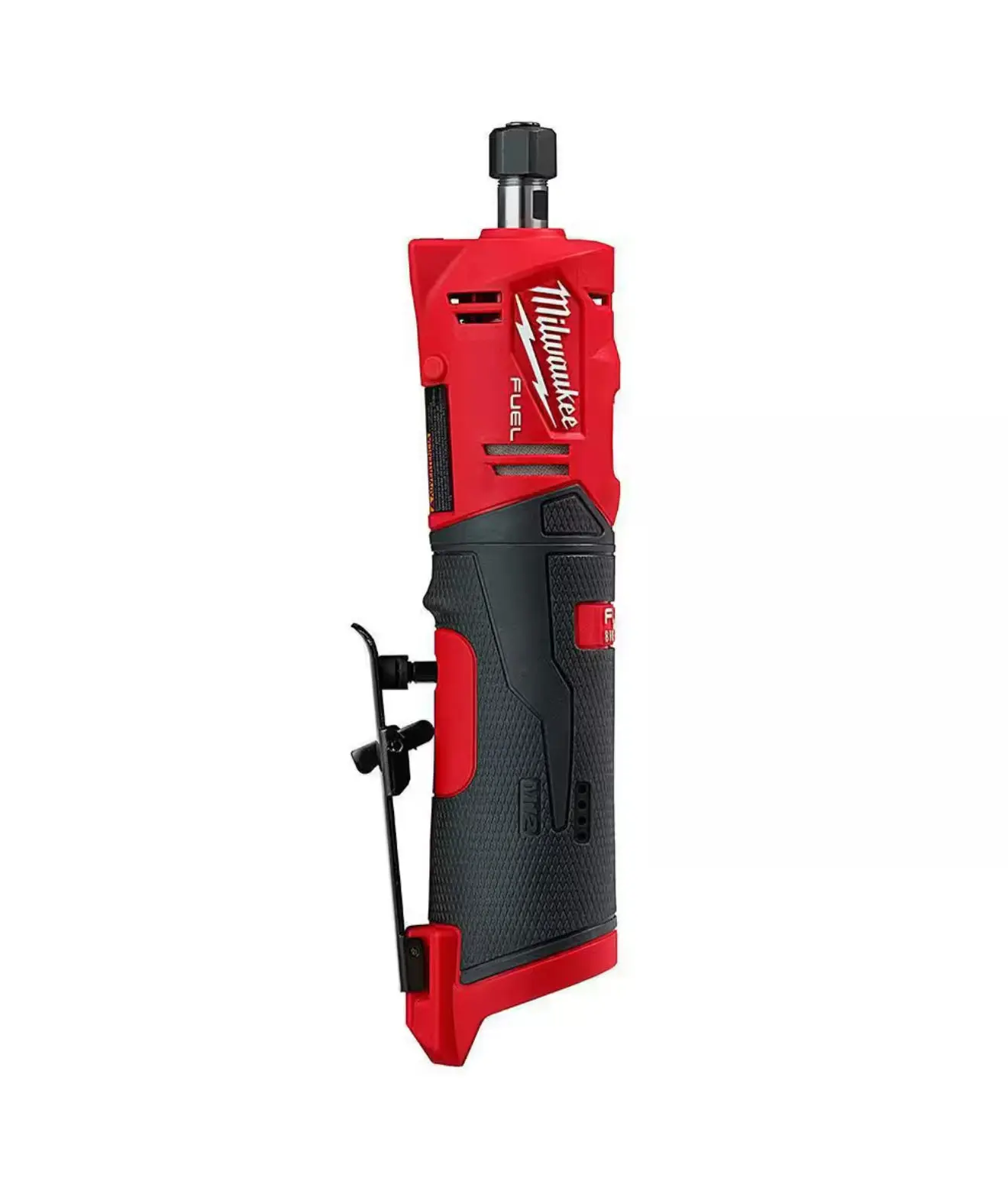 Milwaukee M12 FUEL 12V Cordless 1/4 in. Straight Die Grinder (2486-20) - 0.3hp Motor, Variable Speed Power Tools, No Retail Package, M12 Redlithium Battery Technology