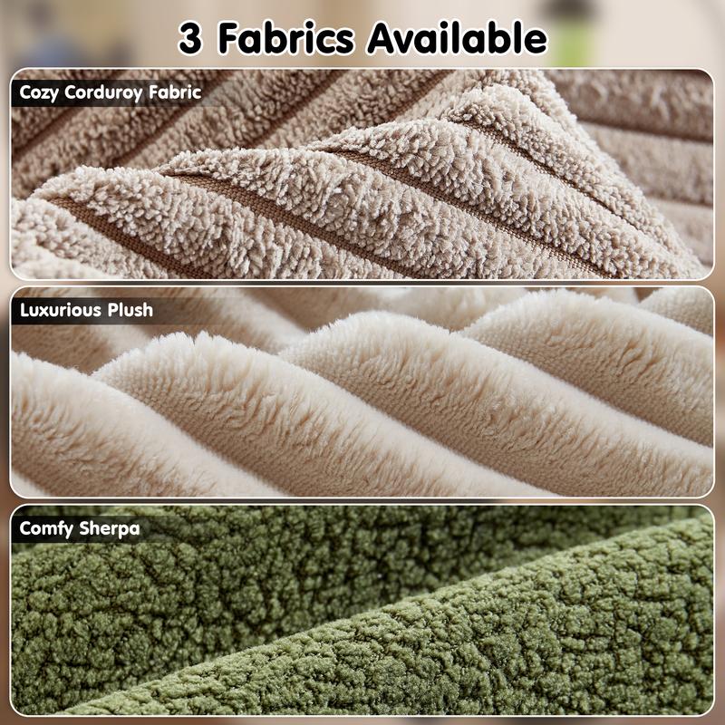 【Jumpstart Sale】Ovios 37" Plush Corduroy Cloud Velvet Boneless Ottoman for Sofa Couch, Ottoman Foot Rest, End of Bed Bench, Storage Chest, Load 660 lb, for Living Room, Bedroom, Entryway 【Jumpstart Sale】Ovios 37" Plush Corduroy Cloud Velvet Boneless Ottoman for Sofa Couch, Ottoman Foot Rest, End of Bed Bench, Storage Chest, Load 660 lb, for Living Room, Bedroom, Entryway