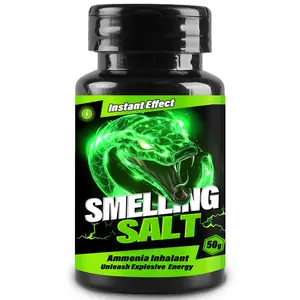 Instant Effect Smelling Salt for Athletic Performance – Quick Energy & Focus Booster for Training & Competition – Ammonia Inhalant for Weightlifting, Rugby, Football – 50g