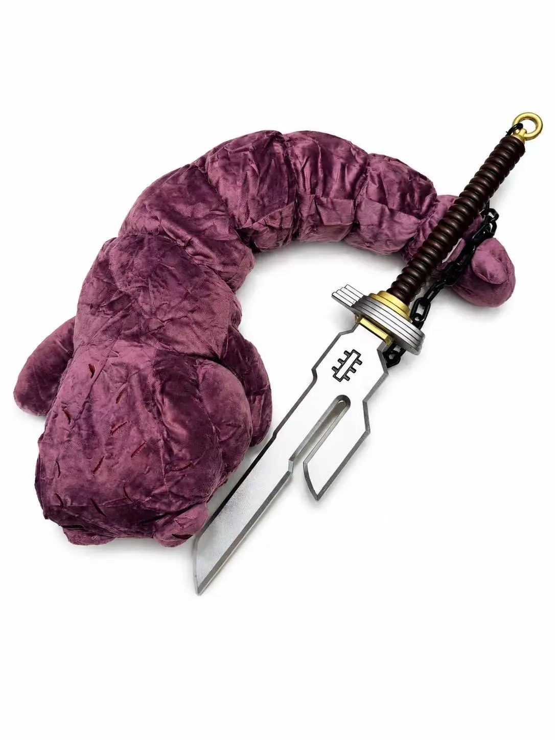 Kinstore Jujutsu Fantasy Kaisen Cosplay JJK PU Foam Dagger Toji Worm Plush PU Foam Sword for Cosplay Custom