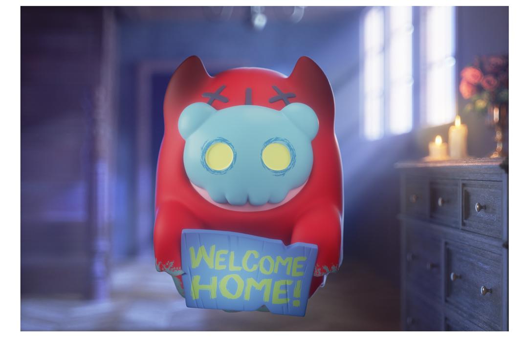 [FINDING UNICORN] 【Live Unboxing】ShinWoo Ghost Bear House Series Blind Box Cute Figures Desktop Ornament Collectible Toys Birthday Gifts HPK7ACZTKA