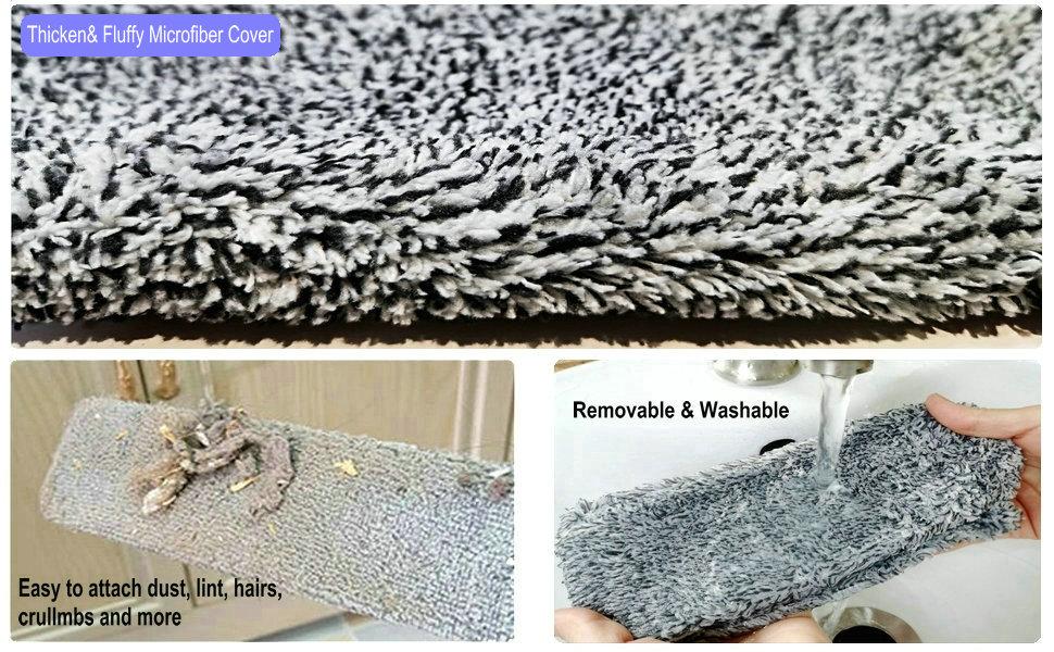 Retractable Gap Dust Cleaner with Extension Pole (36 to49 inches), Piece Bendable Flexible Duster with 2 ReusableMicrofiber Dusting Cloths & Soft Bristles, Wet & Dry DustBrush for Cleaning Under Furniture, Appliances, HighCeilings, Bed Household Gaps