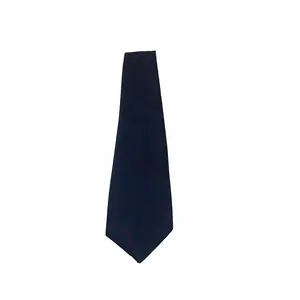 Oscar de la Renta Tie Navy Diagonal Red Striped  Signature