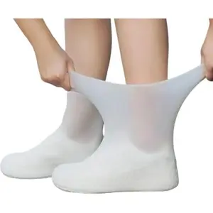 Waterproof Shoe Covers Anti-Slip Water Resistant Reusable Protective Rain boot covers Silicone Rubber Rain Shoes Cover Outdoor Cycling Protectors Apply to Unisex Men Women