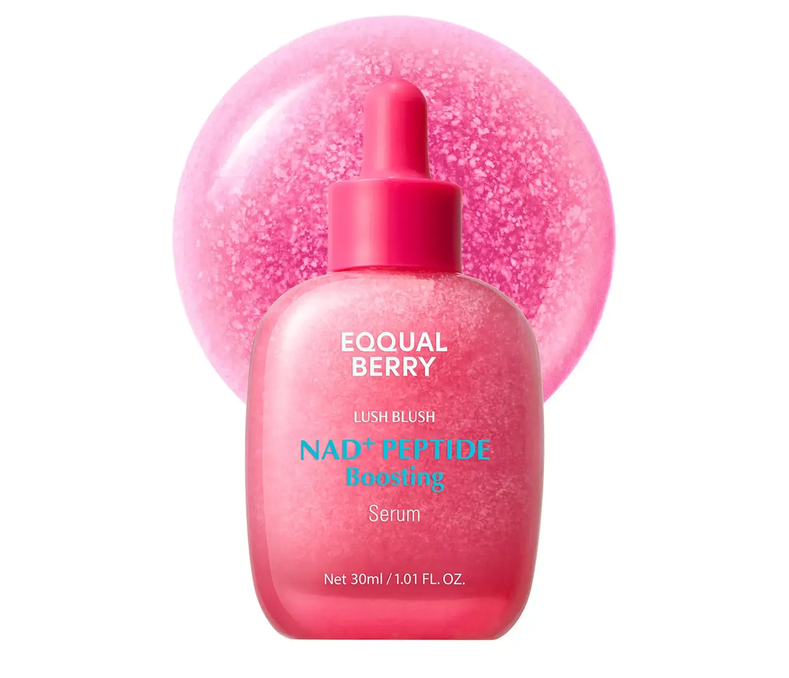 EQQUALBERRY NAD+ Peptide Boosting Serum – Anti-Aging Korean Skin Care| Firming Serum with 5 Ceramides & Vegan Collagen for Wrinkles & Radiant Glow, 1.01oz/30ml