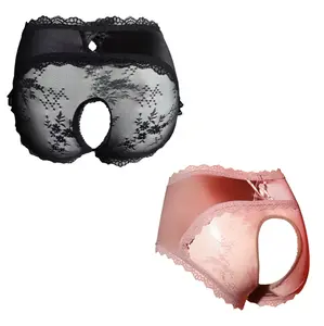 BLESO Panties for Men Lace Pouch Underwear Men’s Thong Feminine Briefs Sexy Panties for Crossdressers Lingerie Stretchy Fabric Stylish Fashion Soft Cosplay