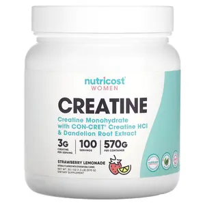 Nutricost Women, Creatine, Strawberry Lemonade, 1.3 lb (570 g)