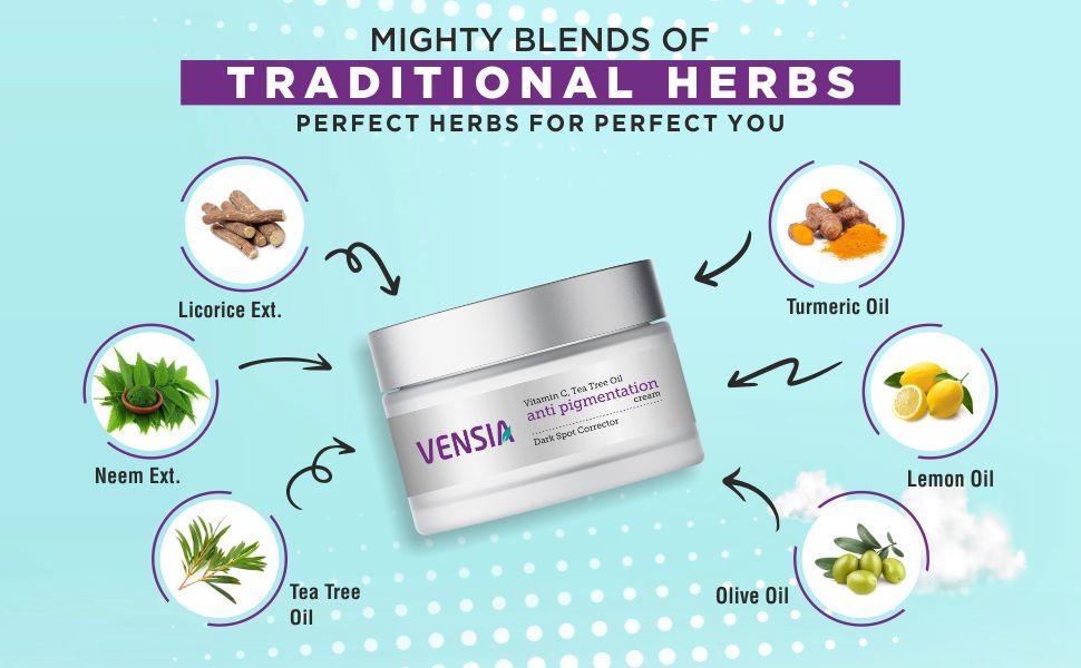 VENSIA Pigmentation Cream for Dark Circles Acne Wrinkles Puffiness Dark Spots 30ml with Tea Tree Oil & Vitamin C for Hydration Skin Repair VENSIA Pigmentation Cream for Dark Circles Acne Wrinkles Puffiness Dark Spots 30ml with Tea Tree Oil & Vitamin C for Hydration Skin Repair