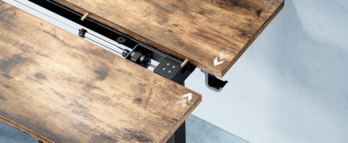 Electric Standing Desk Adjustable Height, with Memory Preset, Computer  Desk with T-Shaped Bracket Suitable for Home Office