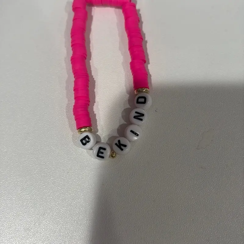 Pink be kind bracelet